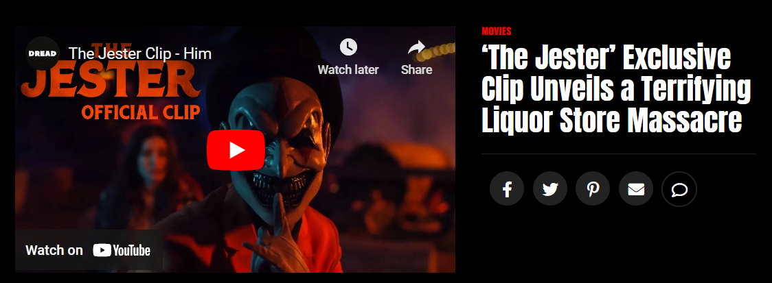 ‘The Jester’ Exclusive Clip Unveils a Terrifying Liquor Store Massacre